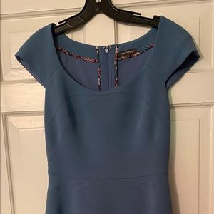 ZAC POSEN OCEAN BLUE DESIGNER DRESS